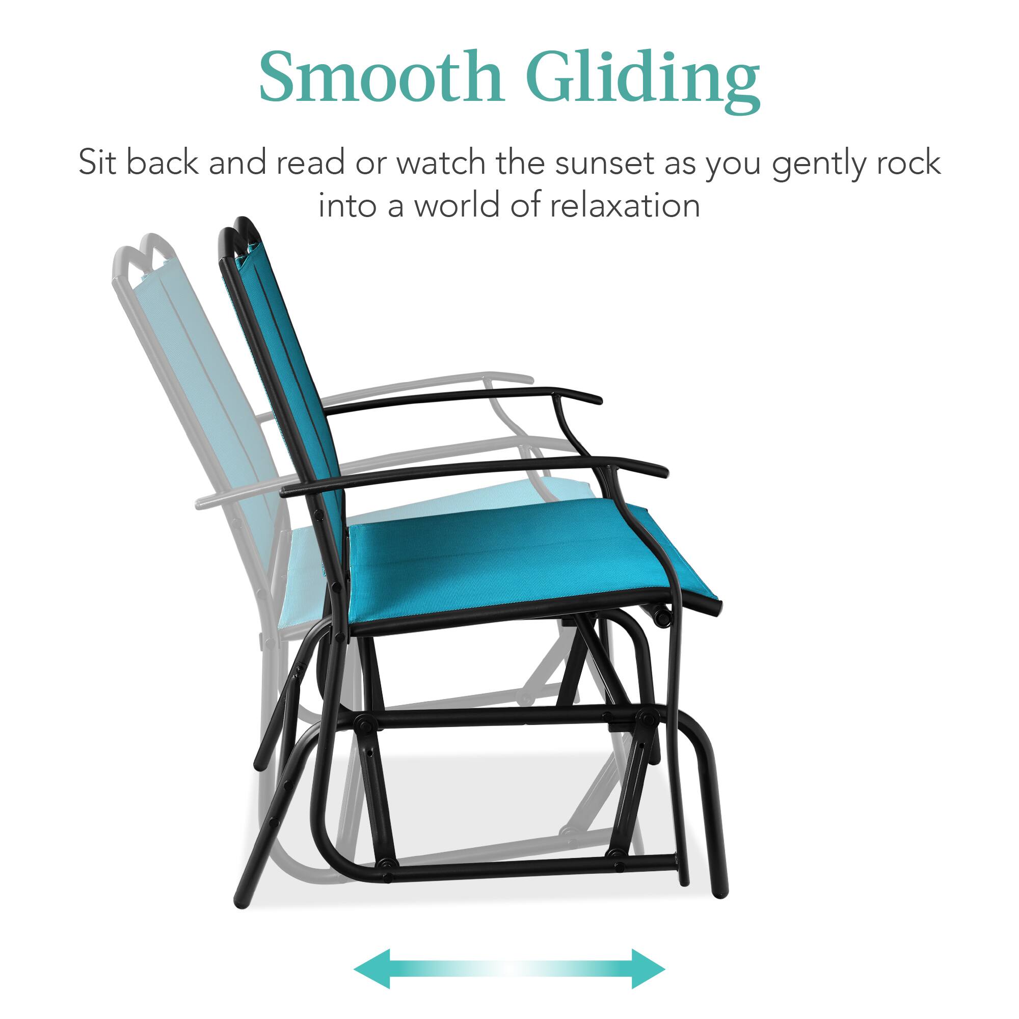 Smooth Gliding

Sit back and read or watch the sunset as you gently rock into a world of relaxation