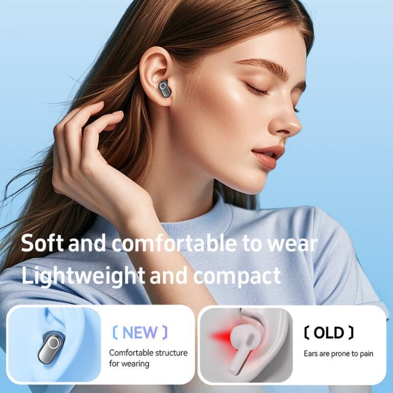 Soft and comfortable to wear  
Lightweight and compact  

[NEW]  
Comfortable structure for wearing  

[OLD]  
Ears are prone to pain