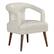 Angle. OSP Home Furnishings - Mason Accent Reception Chair - Cream.