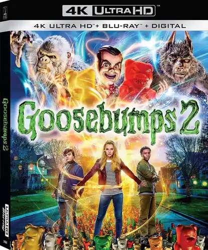Front. Goosebumps 2: Haunted Halloween   - 4K Blu-Ray.
