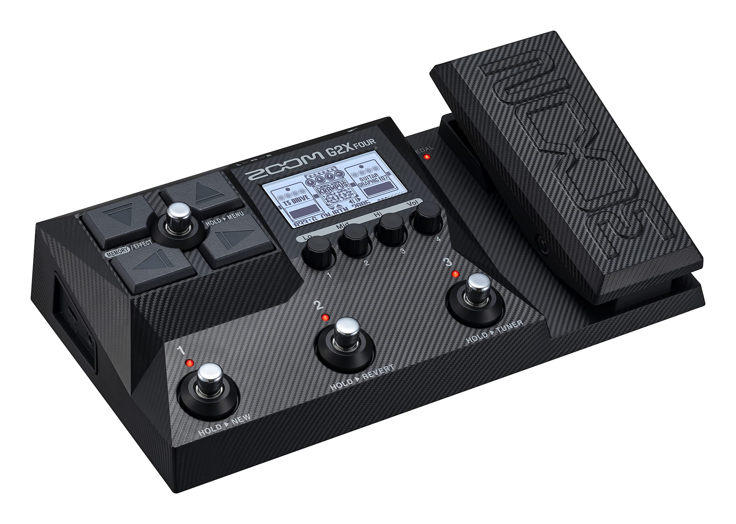 EFFECT MEMORY  
G2X FOUR  
MCOS 0000  
GUITAR KRAMPUS TS DRIVE ALIA 2005  
IRTN Hi A  
MENU HOLD 033:0  
Mid L, S  
EDAL Vol 2  
A TUNER HOLD  
REVERT HOLD  
A NEW HOLD