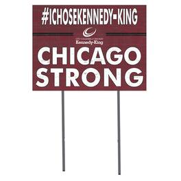 Jardine - Kennedy-King College Statesmen 18'' x 24'' I Chose Lawn Sign - Maroon