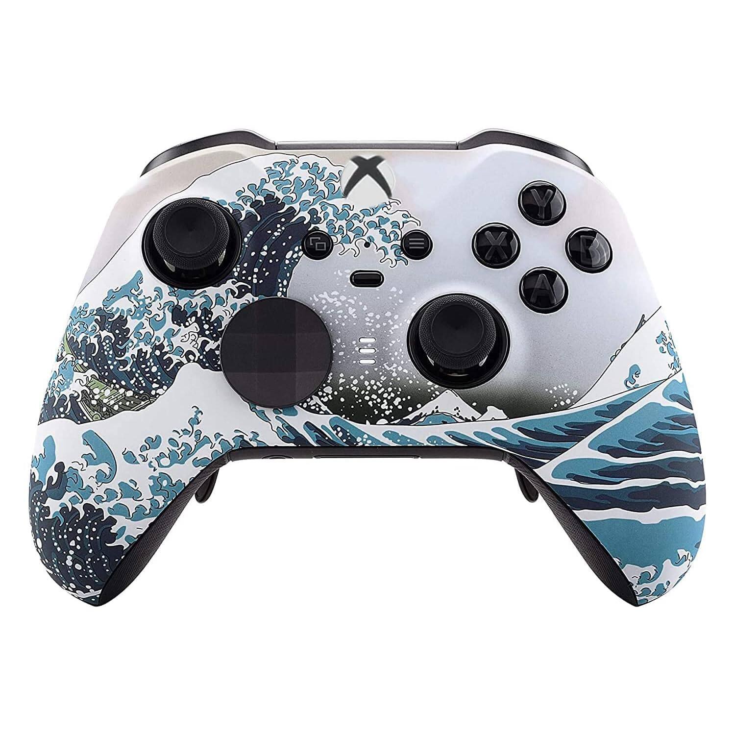 Front. Custom Controllerzz - Custom Elite Series 2 Wireless Controller for Xbox Series X, Xbox Series S, Xbox One - Waves.