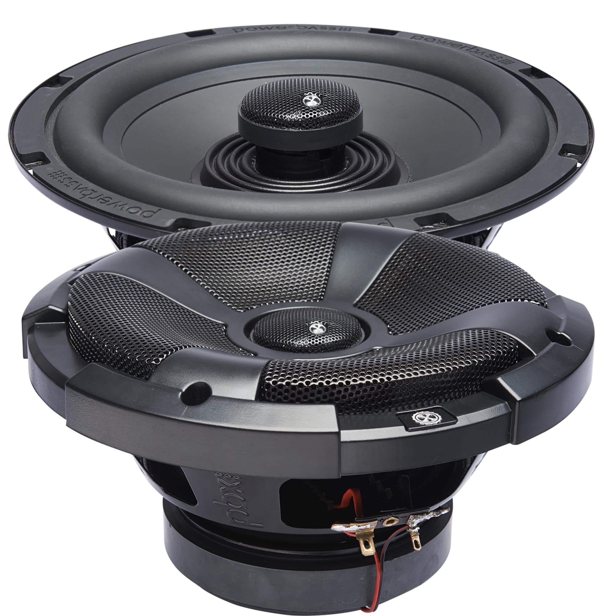 Powerbass - XL-82SS - 8" Coaxial Powersports/Marine Speakers - Pair - Black/Gray
