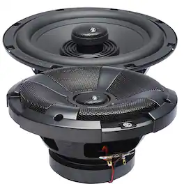 Powerbass - XL-82SS - 8" Coaxial Powersports/Marine Speakers - Pair - Black/Gray
