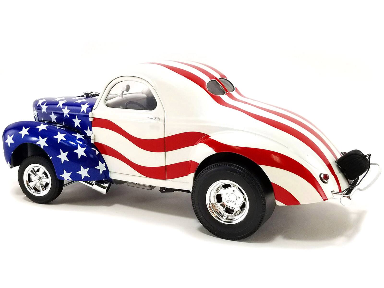 Alt View 1. ACME - 1940 Gasser "Patriot" American Flag Livery Limited Edition to 300 pieces Worldwide 1/18 Diecast Model Car by ACME - Multi.
