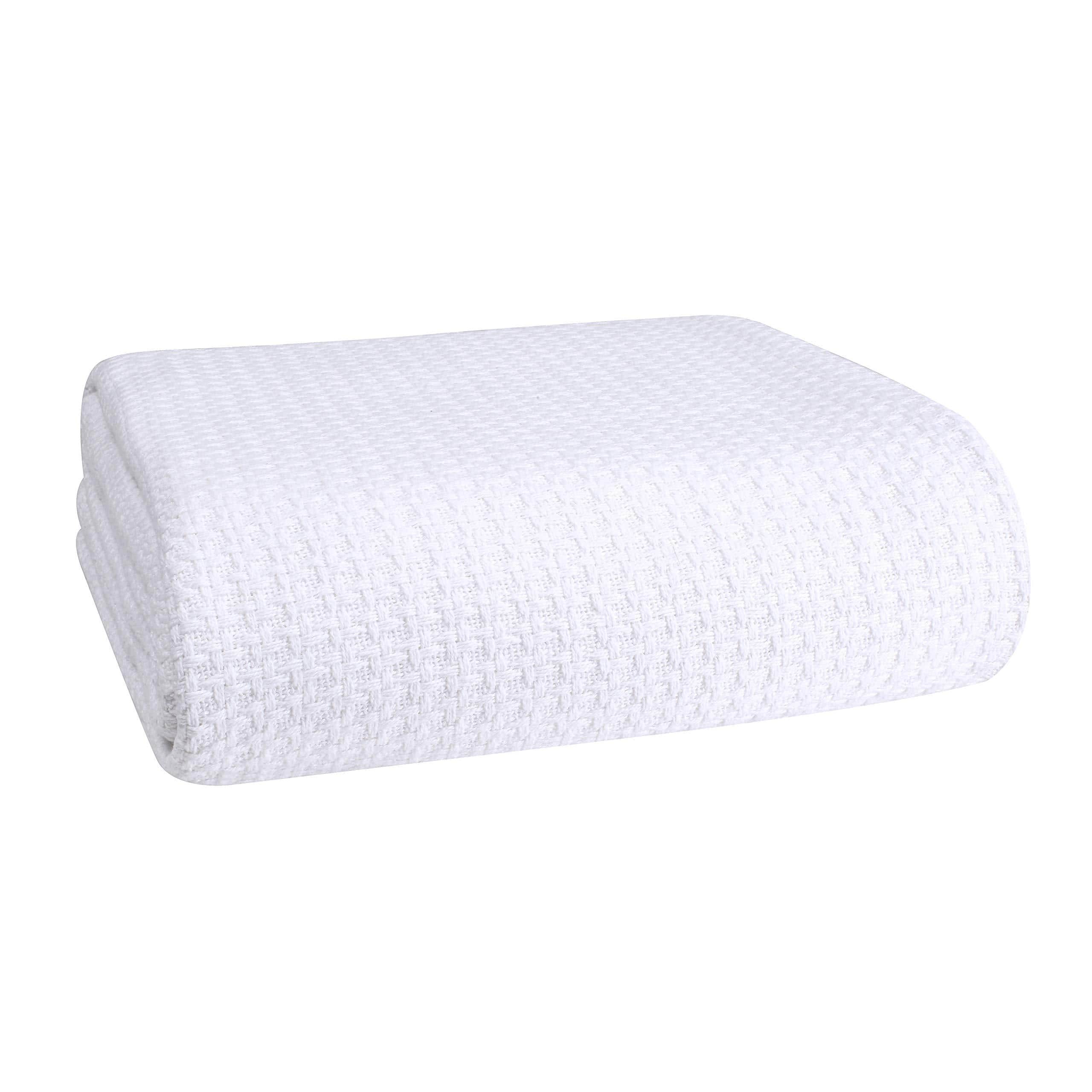 Paradigms Interiors - 100 Cotton Bed Blanket Breathable Size Thermal Blankets For Layering Any All Season Twin size 60 x 90 inche - White-King (102 in x 90 in)