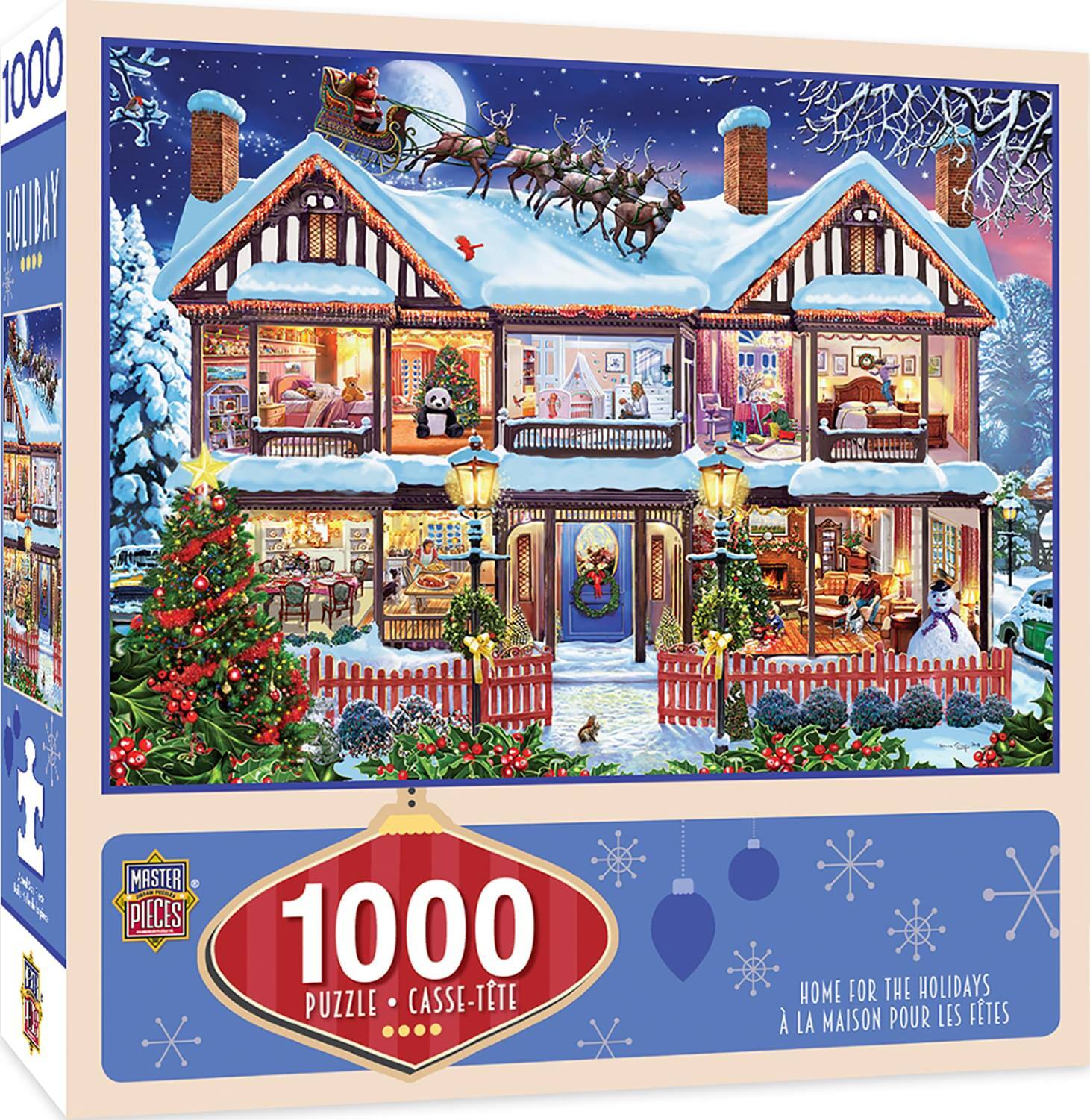 1000  
MASTER PIECES  
1000 PUZZLE CASSE-TÊTE  
HOME FOR THE HOLIDAYS  
À LA MAISON POUR LES FÊTES