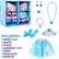 INCLUDED: 3 SHOES (PAIRS) 3 SKIRTS 3 TIARAS 3 EARRINGS (PAIRS) 3 RINGS 3 NECKLACES 3 BANGLES
2.5 in. 24 in. 7.5 in. 10 in. 3 in. 1 in. 11.5 in. 11.5 in. 4.6 in. 2.5 in.