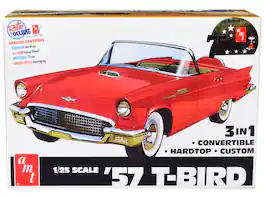 Skill 2 Model Kit 1957 Ford Thunderbird 3-in-1 Kit 1/25 Scale Model by AMT