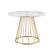 Alt View 31. Walker Edison - Modern Round Cage-Leg Dining Table - Faux White Marble.