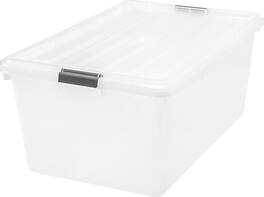 IRIS USA - 45/68/91/144qt Plastic Storage Bins with Lids