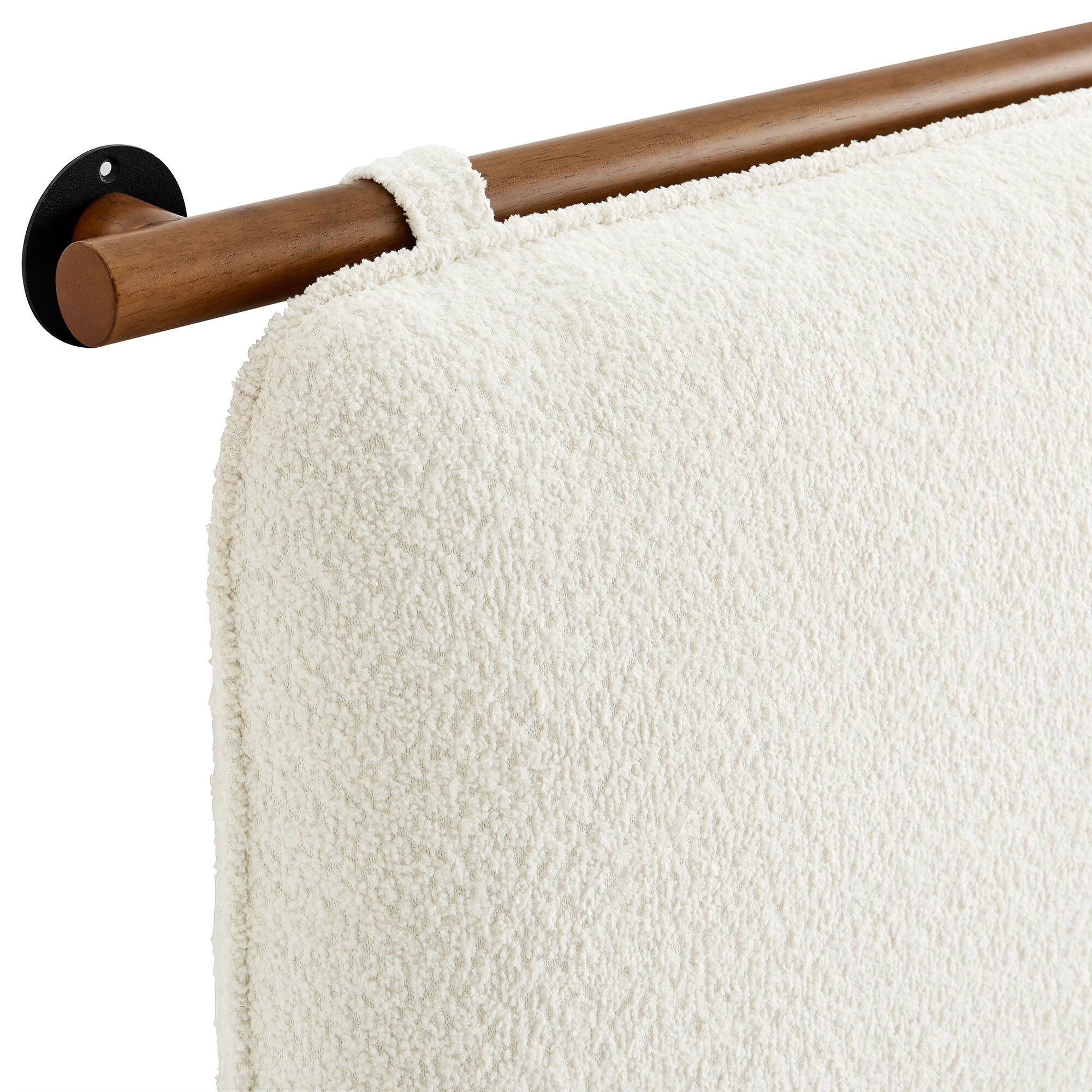 Alt View 1. Modway - Anela Wall-Mounted Chenille Upholstered Full Headboard by Modway - Brown.