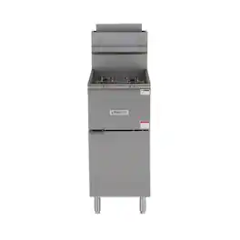 Magic Chef - 35 Qt. 50 lb. Commercial Propane Gas Fryer - 120, 000 BTU - Stainless Steel