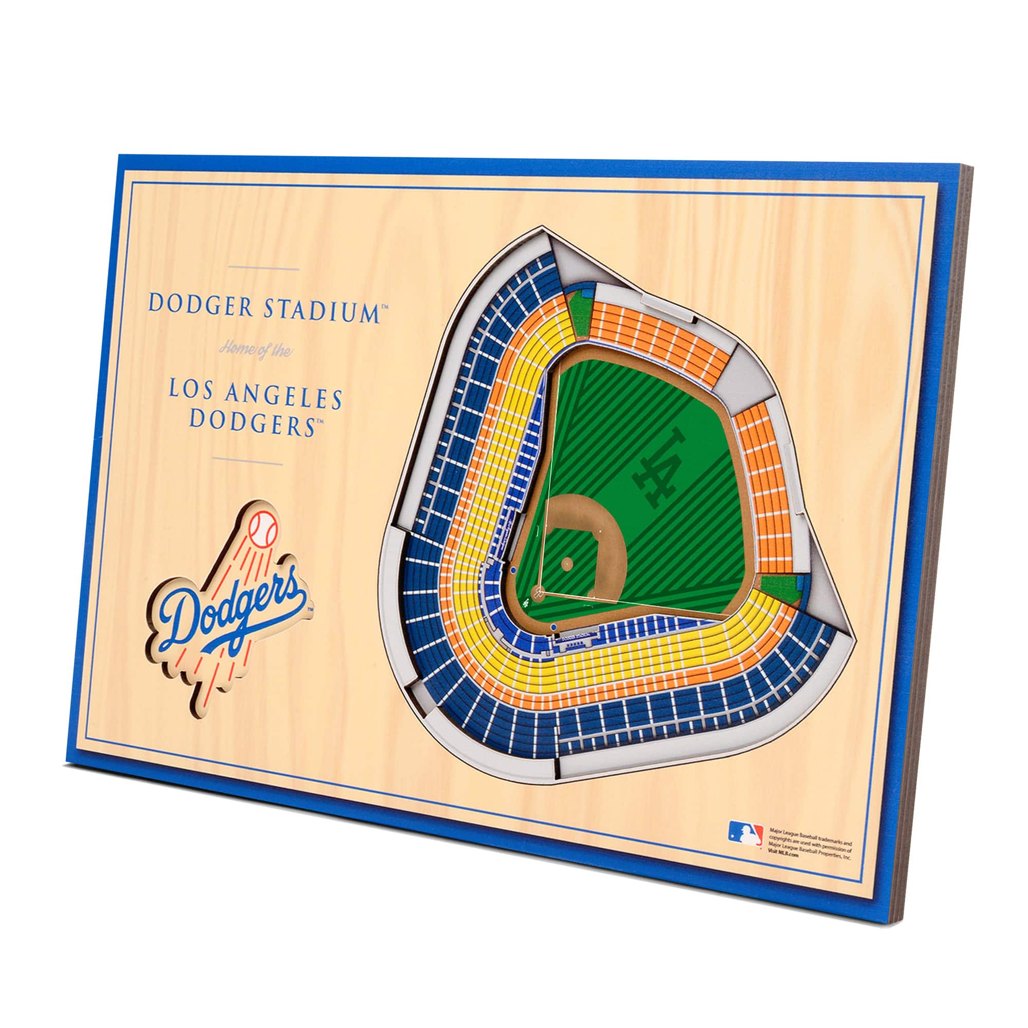 YouTheFan - Los Angeles Dodgers 14'' x 10.5'' 3D StadiumViews Desktop Display - Brown price history on PriceWatchPro