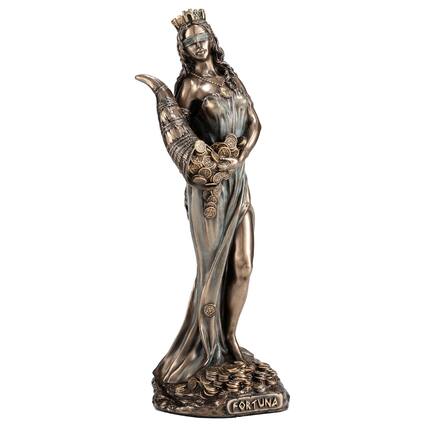 Front. Refined Abode Design - 6 1 Fortuna The Greek Goddess Of Fortune And Luck Sculpture Cold Cast Bronze Finish.
