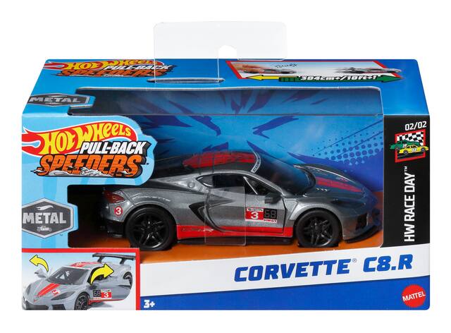 Hot Wheels - 1:43 Scale Pull-Back Speeders - Styles May Vary