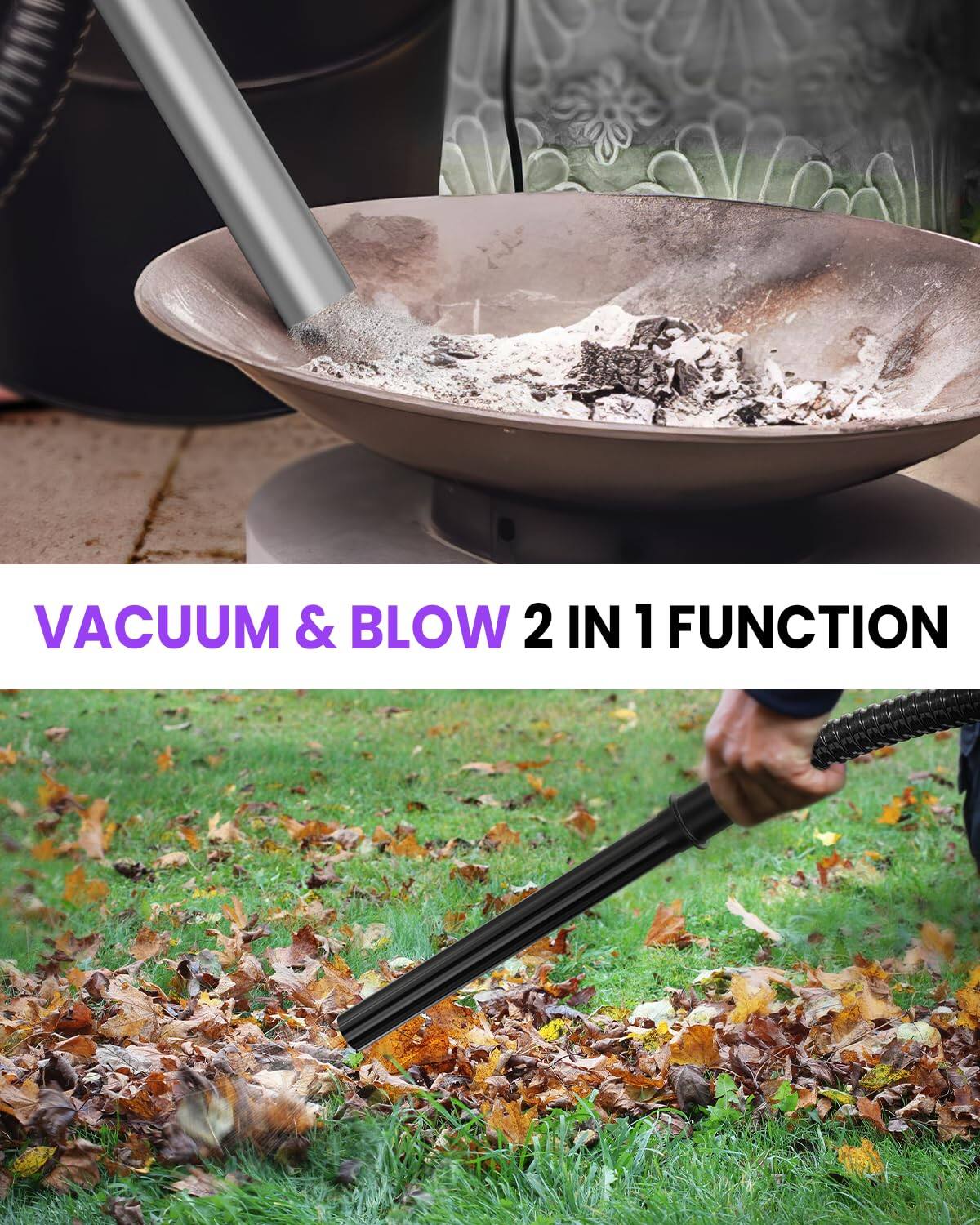 VACUUM & BLOW 2 IN 1 FUNCTION