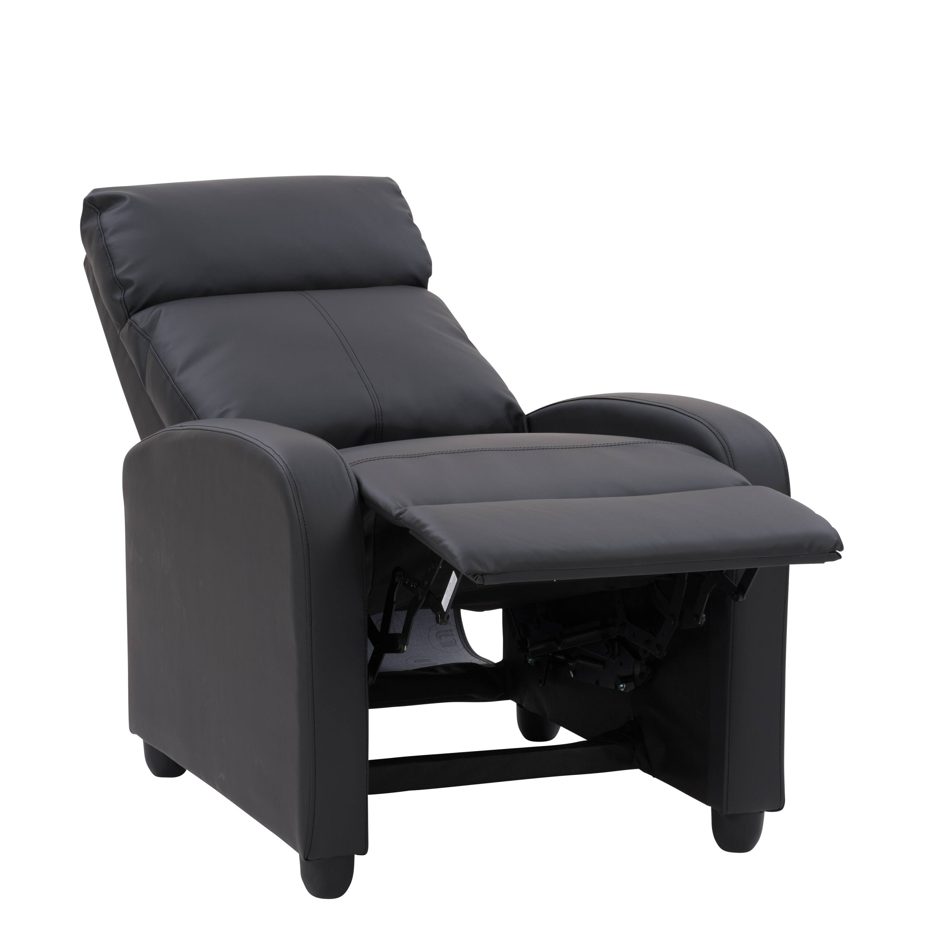 Alt View 13. CorLiving - Oren PU Recliner - Black.