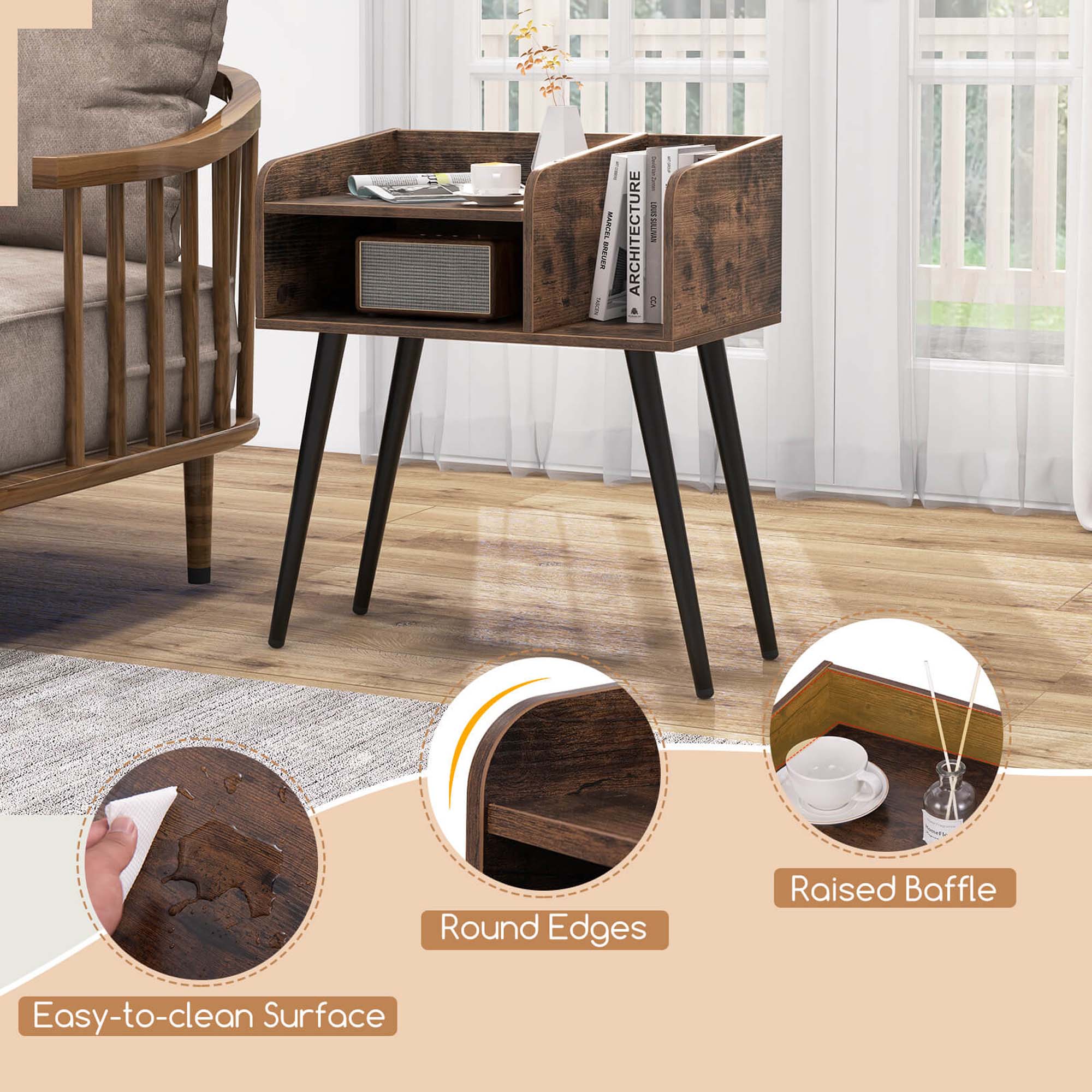 I NEW YORK BIELCA I ARCHITECTURE! WENTWORTH 002. Round Edges Raised Baffle Easy-to-clean Surface