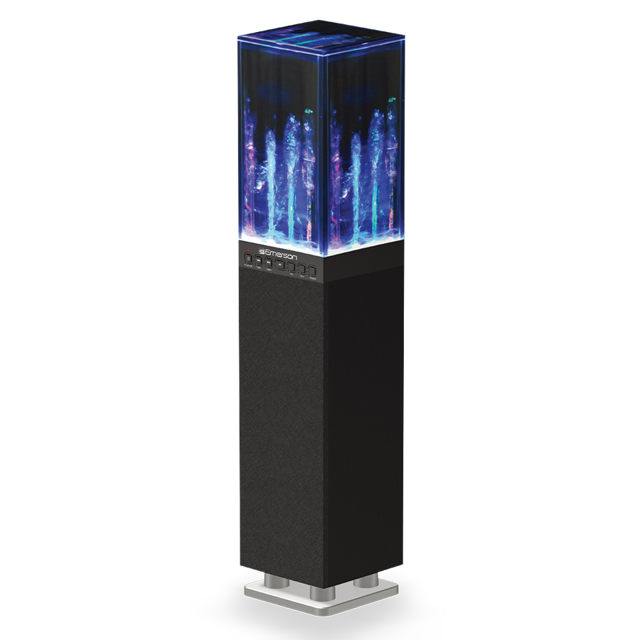 Emerson - Dancing Water Light Tower Speaker System - Black
