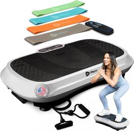 LifePro - Waver Vibration Plate – Whole Body Exercise Machine for Weight Loss, Muscle Toning & Lymphatic Drainage - White