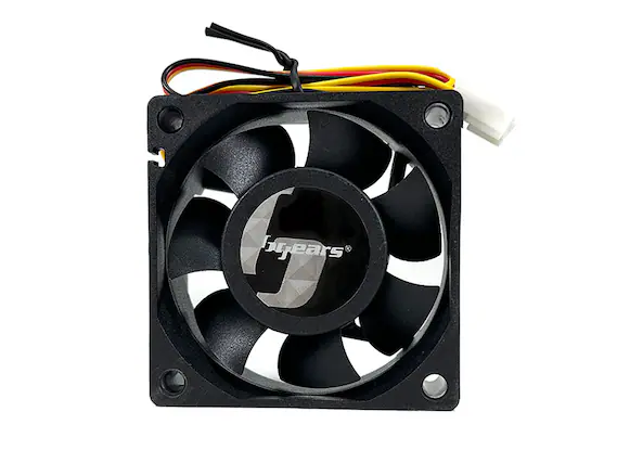 Front. Bluegears - b-Blaster 60 2 ball bearing 5500 RPM DC Fan with Excellent Airflow of up to 40 CFM - black.