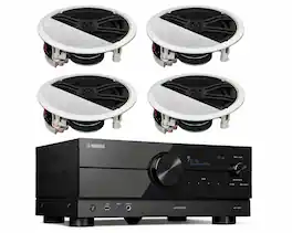 Yamaha - RX-A2A 7.2-Channel 8K AV Receiver Speaker Bundle - Black