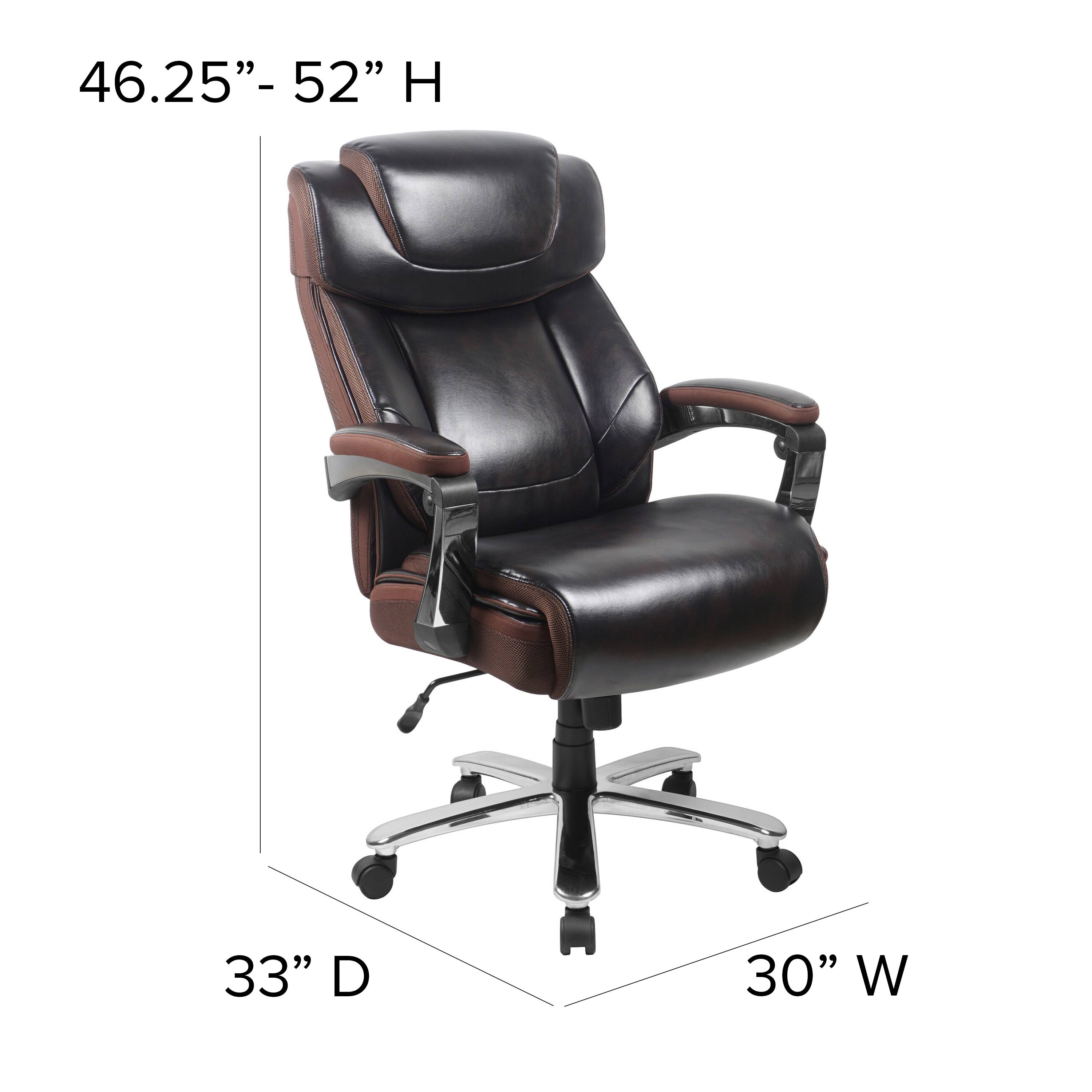 46.25" - 52" H  
33" D  
30" W