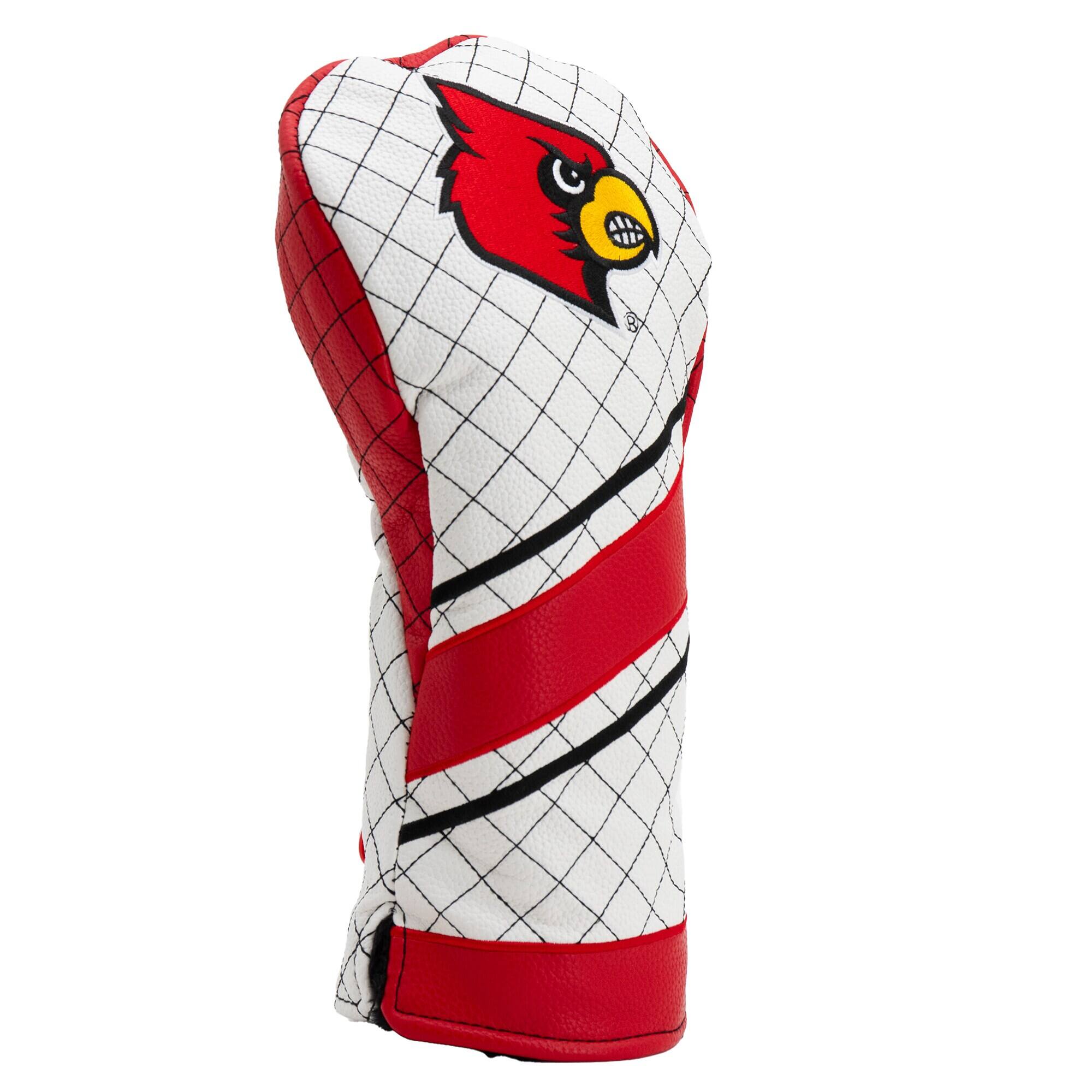 Alt View 2. Team Golf - Louisville Cardinals Striped Quilted Driver Headcover - Multicolor.