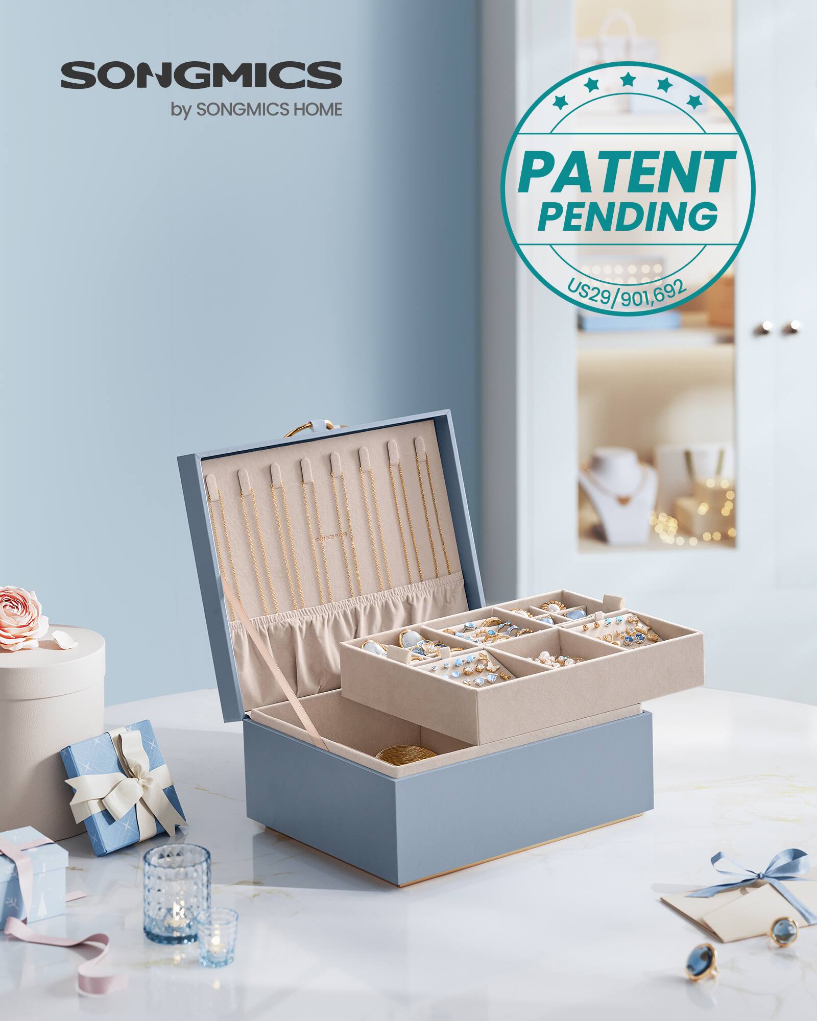 SONGMICS by SONGMICS HOME  
PATENT PENDING  
US29/901,692