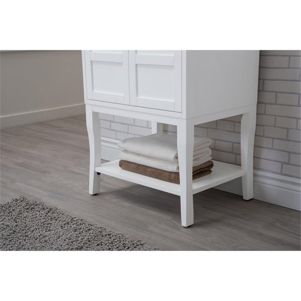 Alt View 4. Elegant Kitchen and Bath - 2 Doors Cabinet 24 In. X 18 In. X 34 In. In White - White.