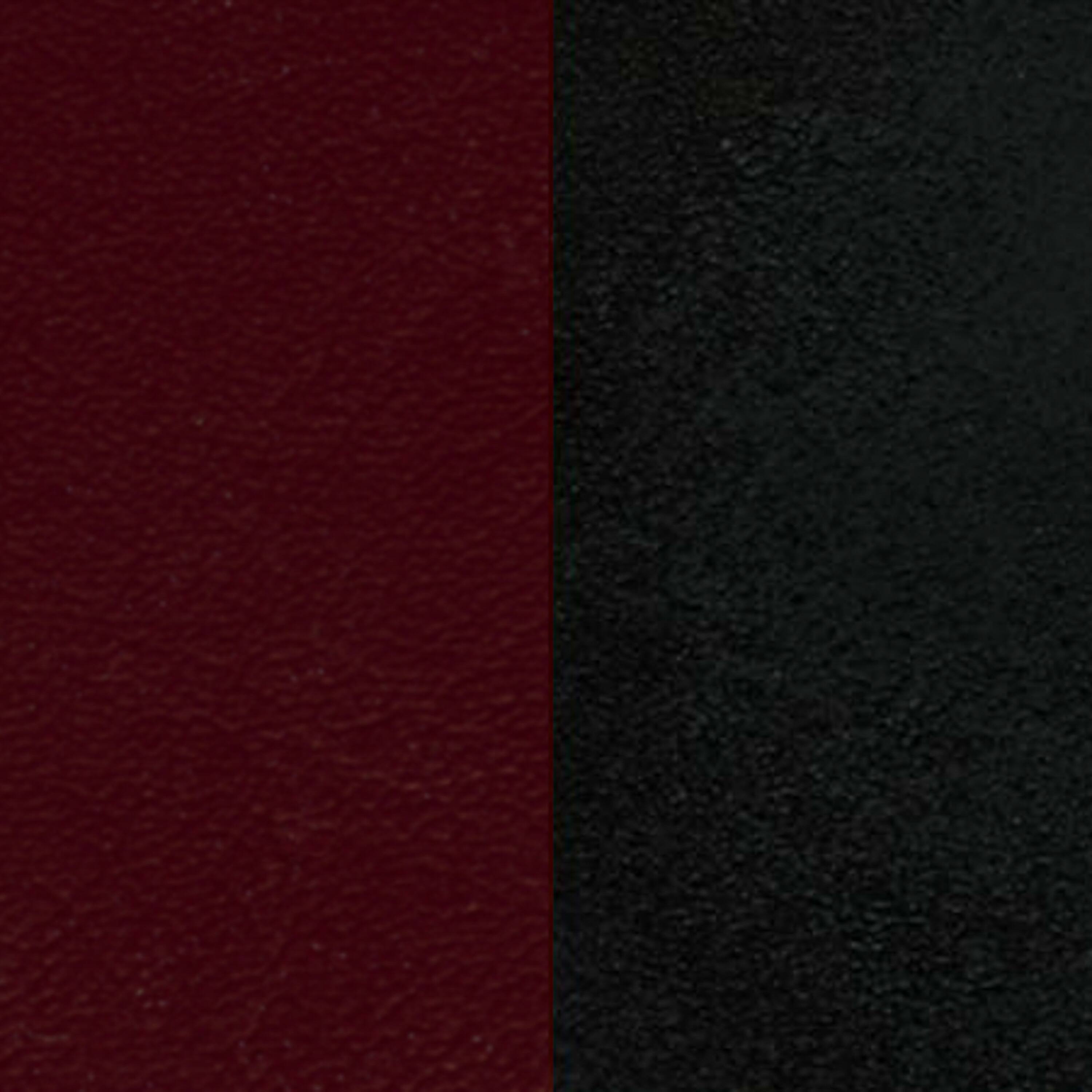 Alt View 10. Emma + Oliver - "X" Back Metal Restaurant Dining Chair - Burgundy Vinyl Seat/Black Metal Frame.