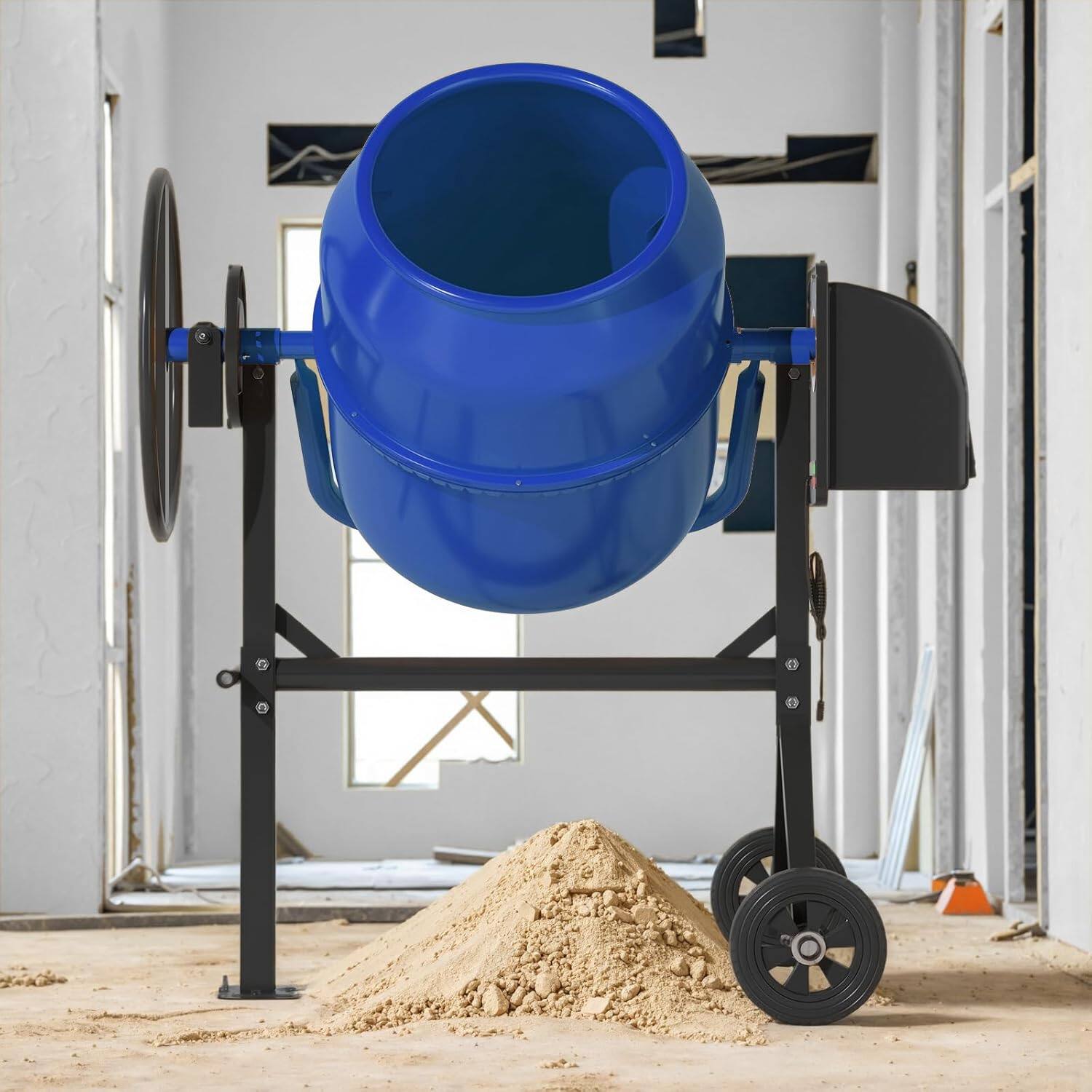 Alt View 1. Circus Cirle - 5.5 Cu.Ft. Electric Cement Mixer.