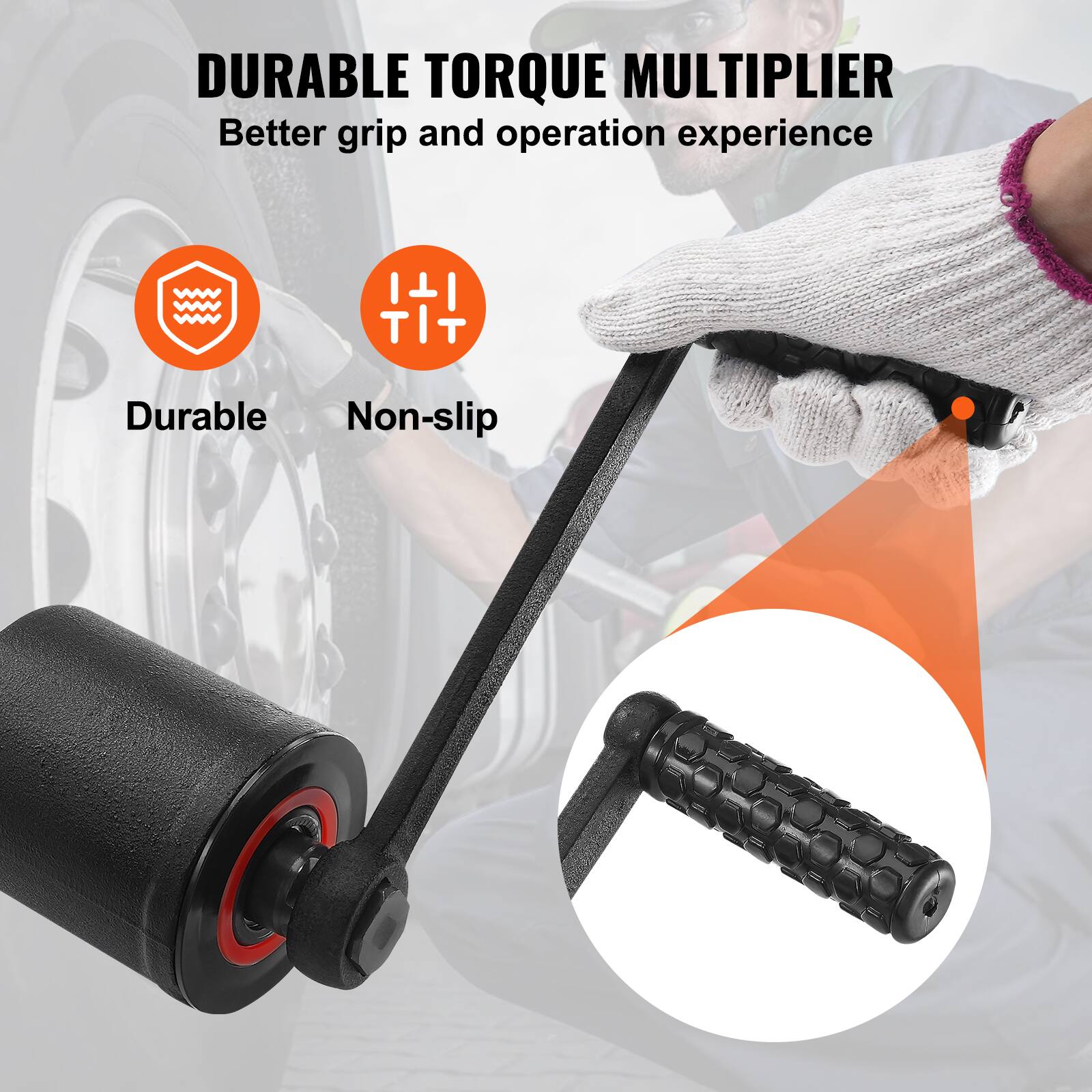 DURABLE TORQUE MULTIPLIER  
Better grip and operation experience  

- Durable  
- Non-slip