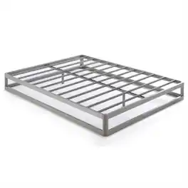 Hivvago - King size Modern Low Profile Heavy Duty Metal Platform Bed Frame - Gray