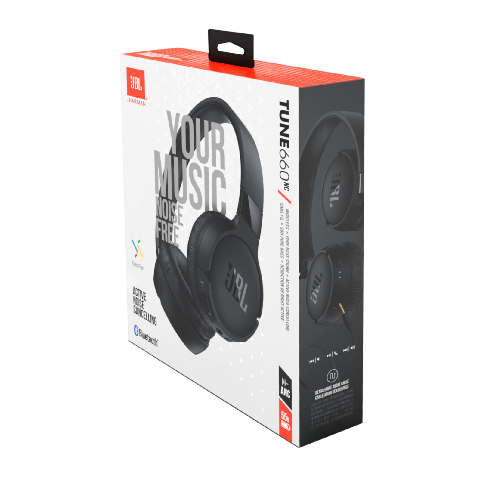 Your Tunego 660NC Wireless Headphones: Bluetooth, Noise Cancelling, Pure Bass, Free Trial, 30 Hour Battery Life, Active Noise Cancelling.
