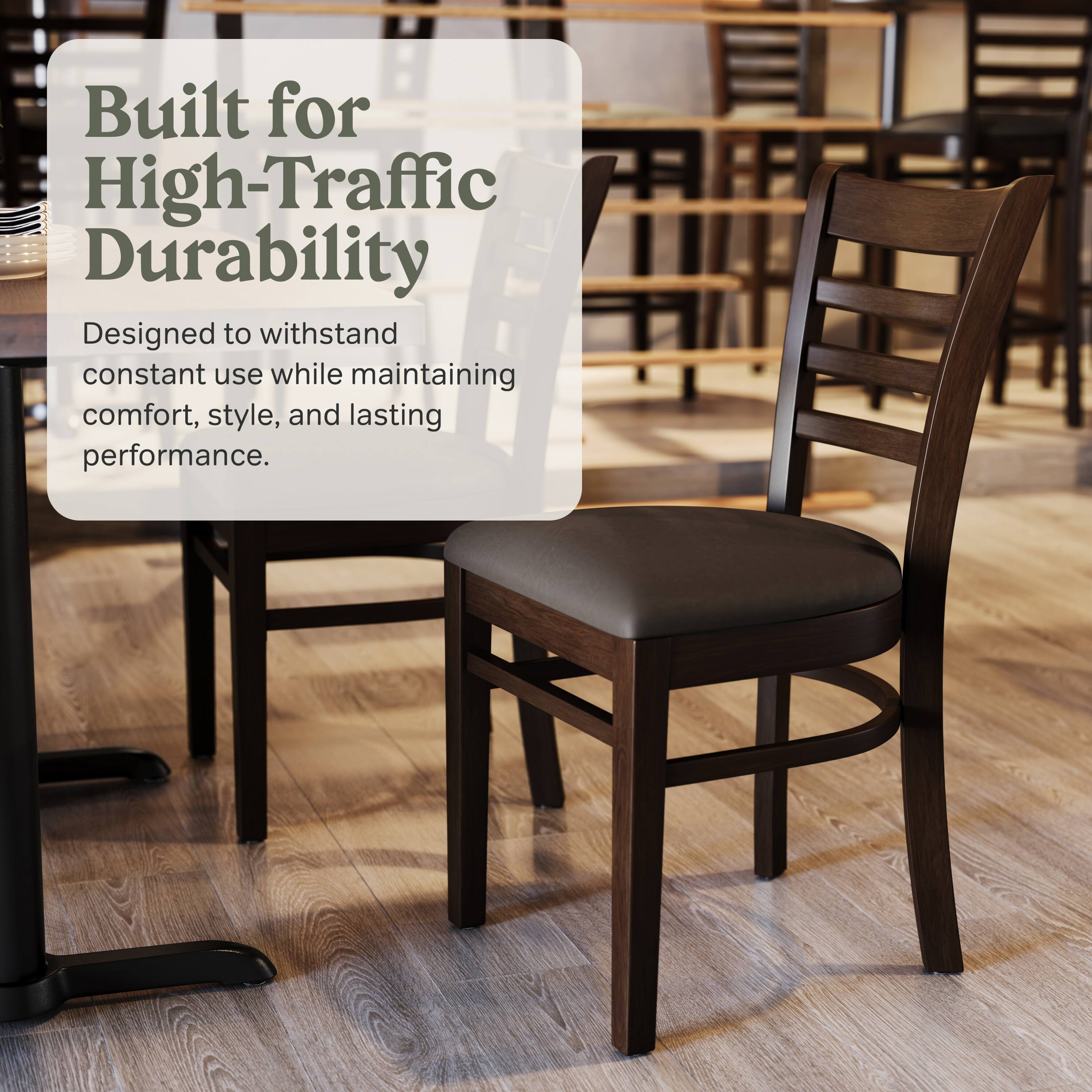 Built for High-Traffic Durability  
Designed to withstand constant use while maintaining comfort, style, and lasting performance.