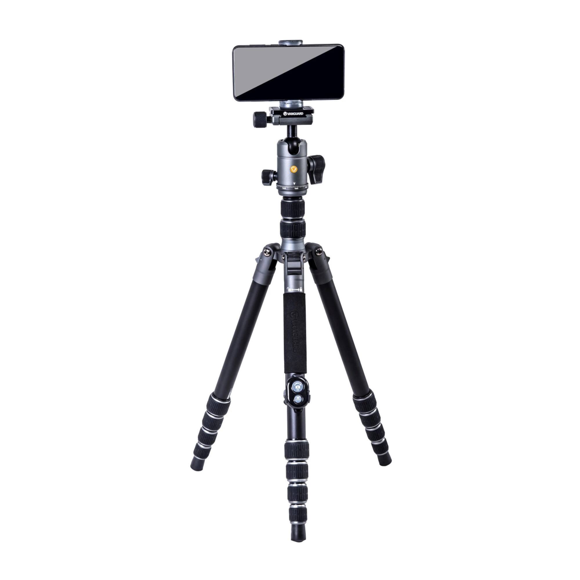 Angle. Vanguard - Vanguard VEO3GO265HAB Aluminum Tripod/Monopod with Ball Head and BT Remote.
