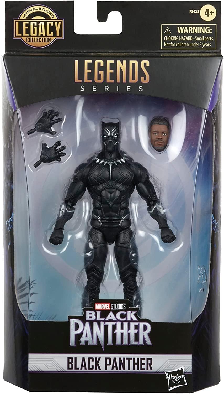 MARVEL STUDIOS LEGACY COLLECTION  
LEGENDS SERIES  
4+  
WARNING: CHOKING HAZARD - Small parts. Not for children under 3 years.  
MARVEL STUDIOS BLACK PANTHER  
BLACK PANTHER  
Hasbro