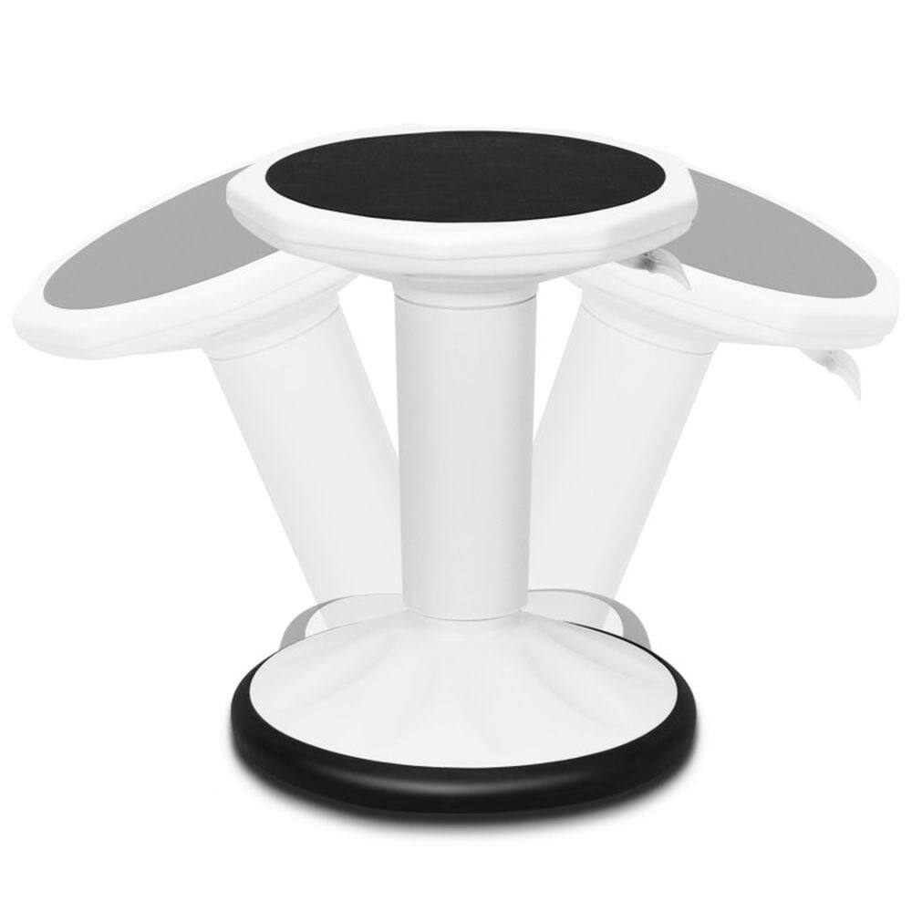 Alt View 2. Pefilos - Adjustable Active Learning Stool Sitting Home Office Wobble Chair with Cushion Seat-White, Home Office Computer Desk - White.