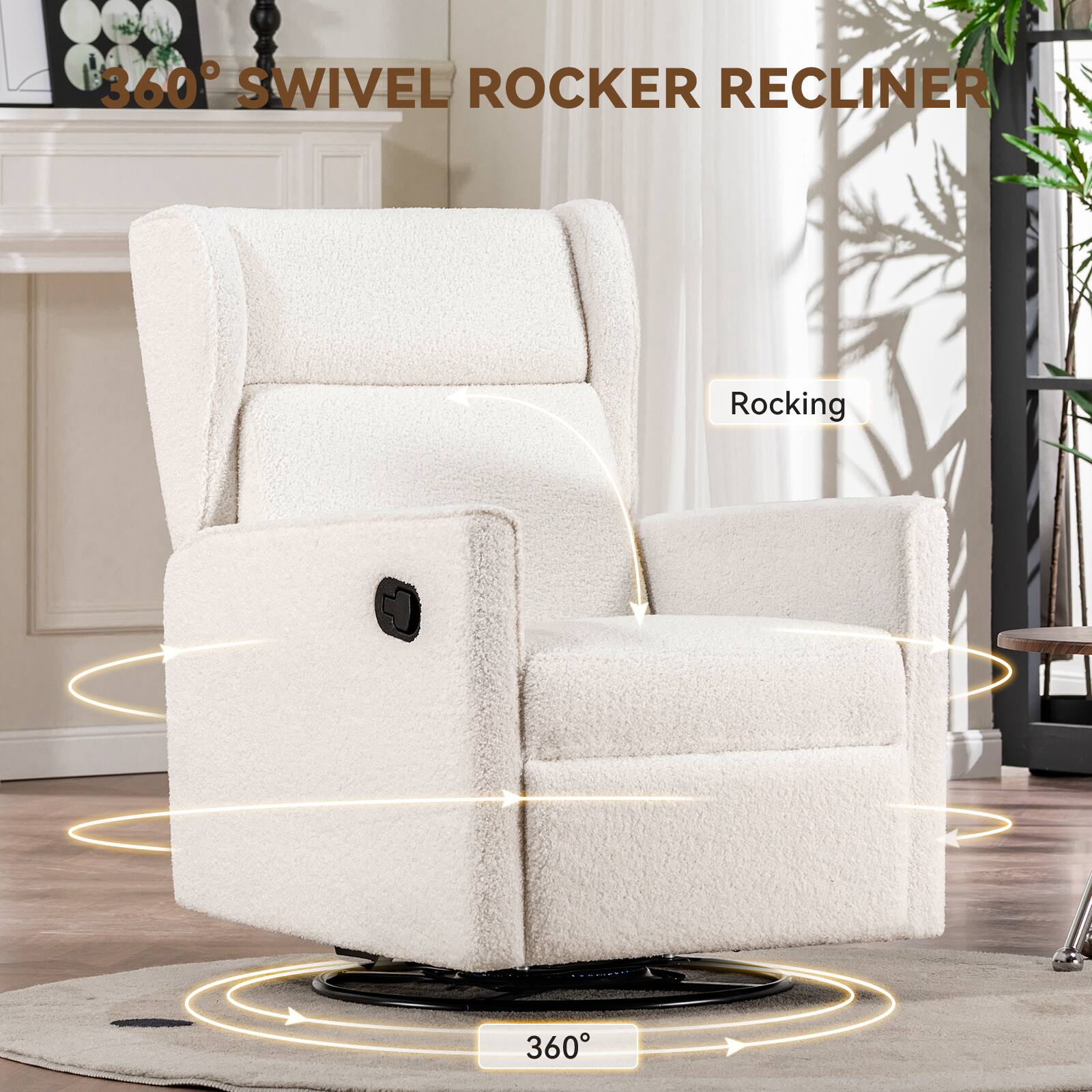 360 SWIVEL ROCKER RECLINER, Rocking 360