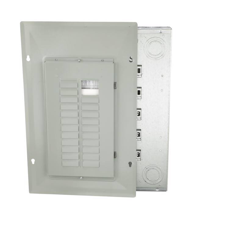 Angle. Eaton - Eaton 100 amps 120/240 V 20 space 40 circuits Combination Mount Main Breaker Load Center.