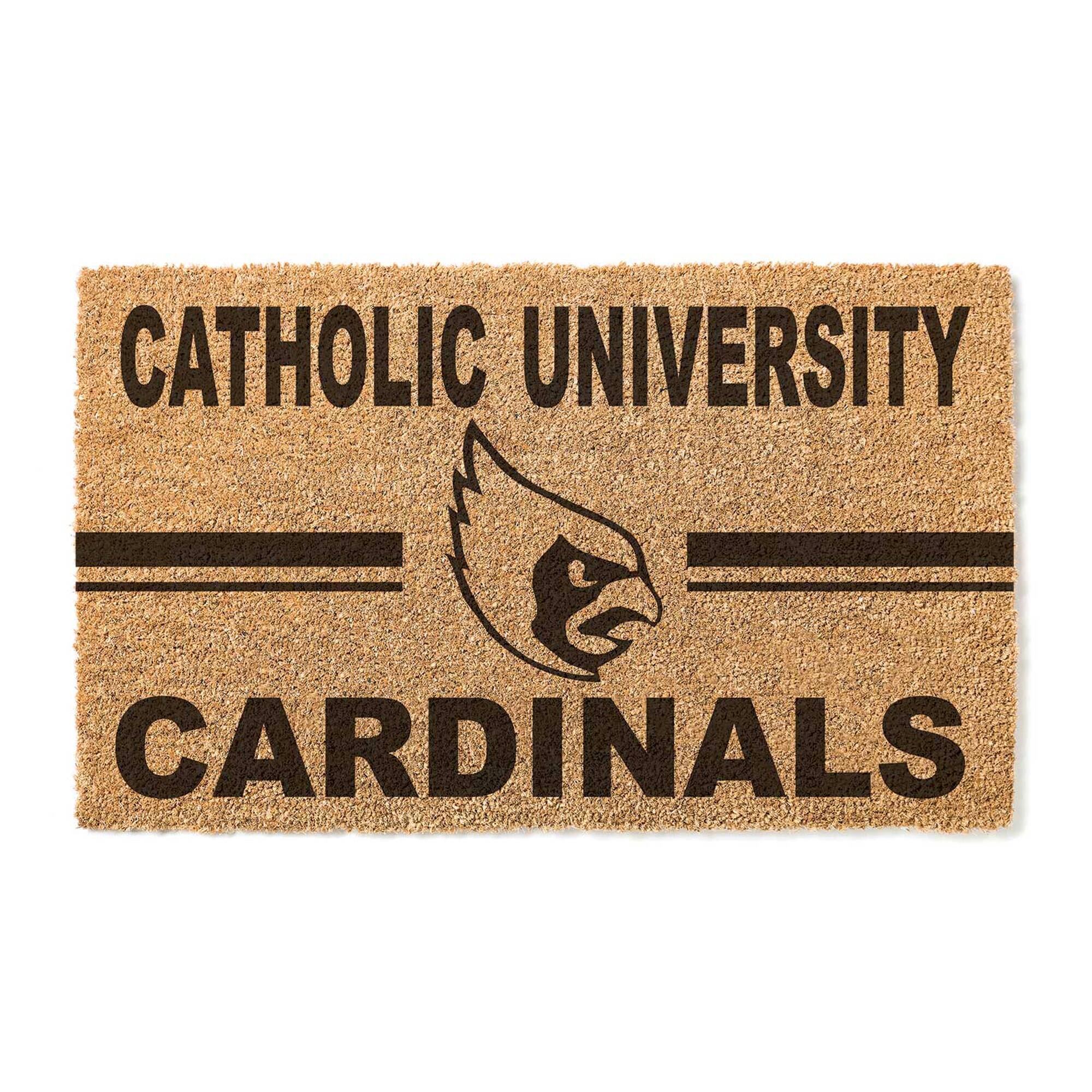 Jardine - Catholic University Cardinals 18" x 30" Team Logo Doormat - Brown