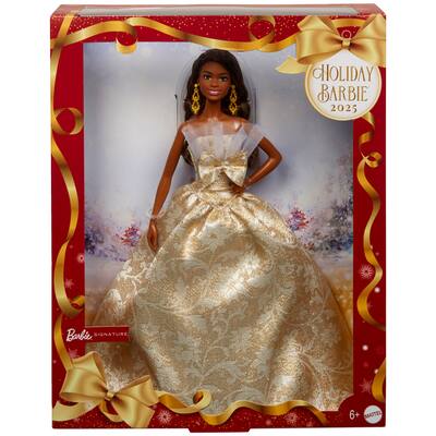 holiday barbie gold dress Amazon.com: Barbie Signature 2023 Holiday Doll, Blonde Hair Wearing Golden Gown, Collectible with Doll Stand & Certificate of Authenticity : Toys & Games