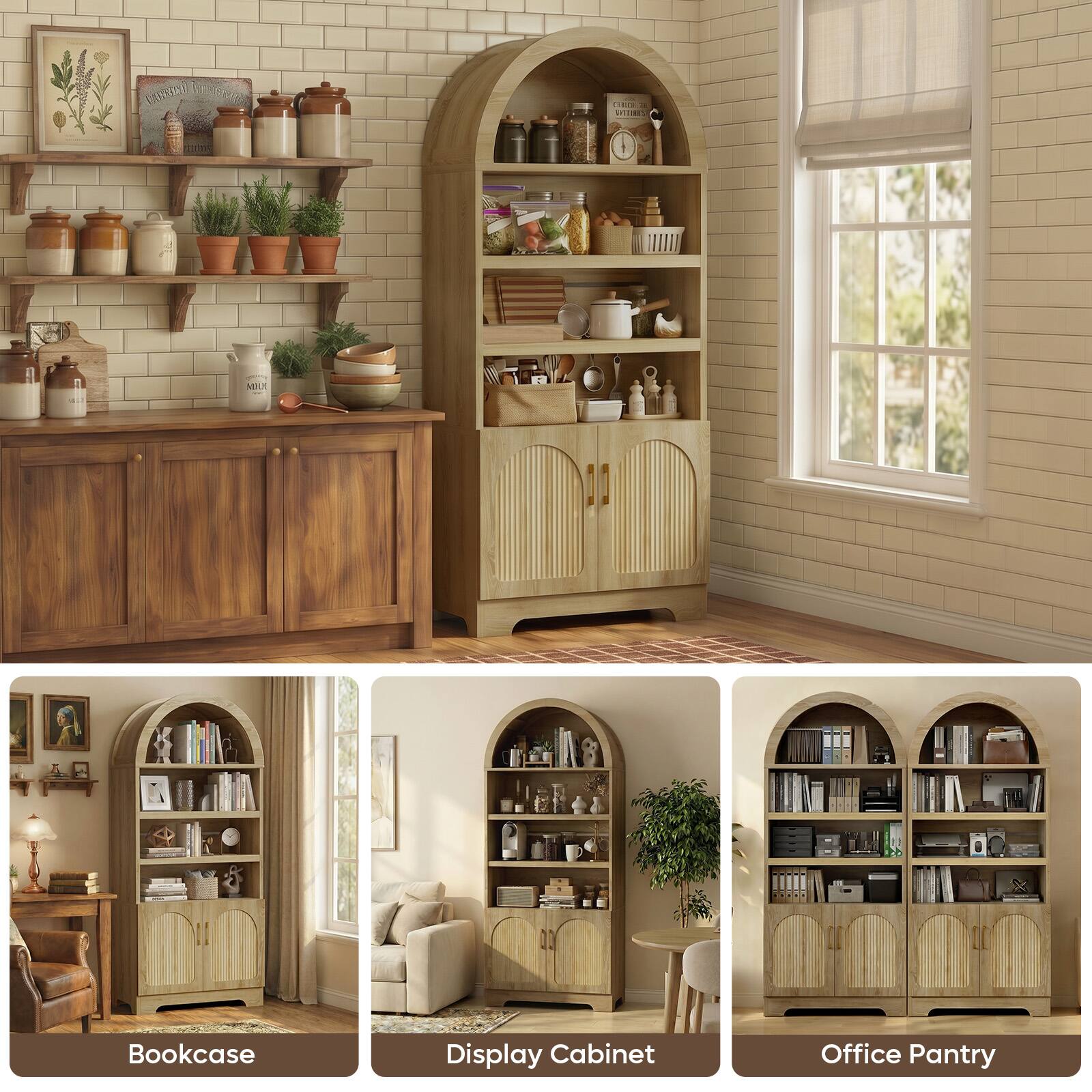 ORTE A MILE Bookcase Display Cabinet Office Pantry