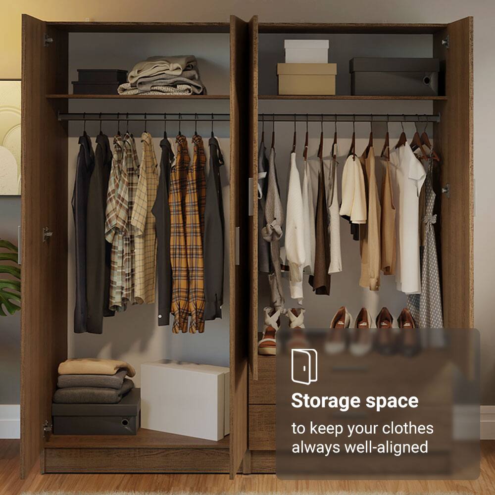 Storage space  
to keep your clothes always well-aligned