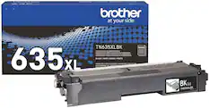 Brother at your side
TN635XLBK
5500 page yield
HIGH YIELD COLOR TONER CARTRIDGE
rendimiento CARTOUCHE DE TONER COULEUR A HAUT RENDEMENT
rendimento CARTUCHO DE TONER A COLOR DE ALTO RENDIMIENTO
CARTUCHO DE TONER COLORIDO DE ALTO RENDIMENTO
635XL BLACK / NOIR / NEGRO / PRETO
FOR USE WITH:
HL-L8430CDW
HL ACRAF BK
TN635XLBK