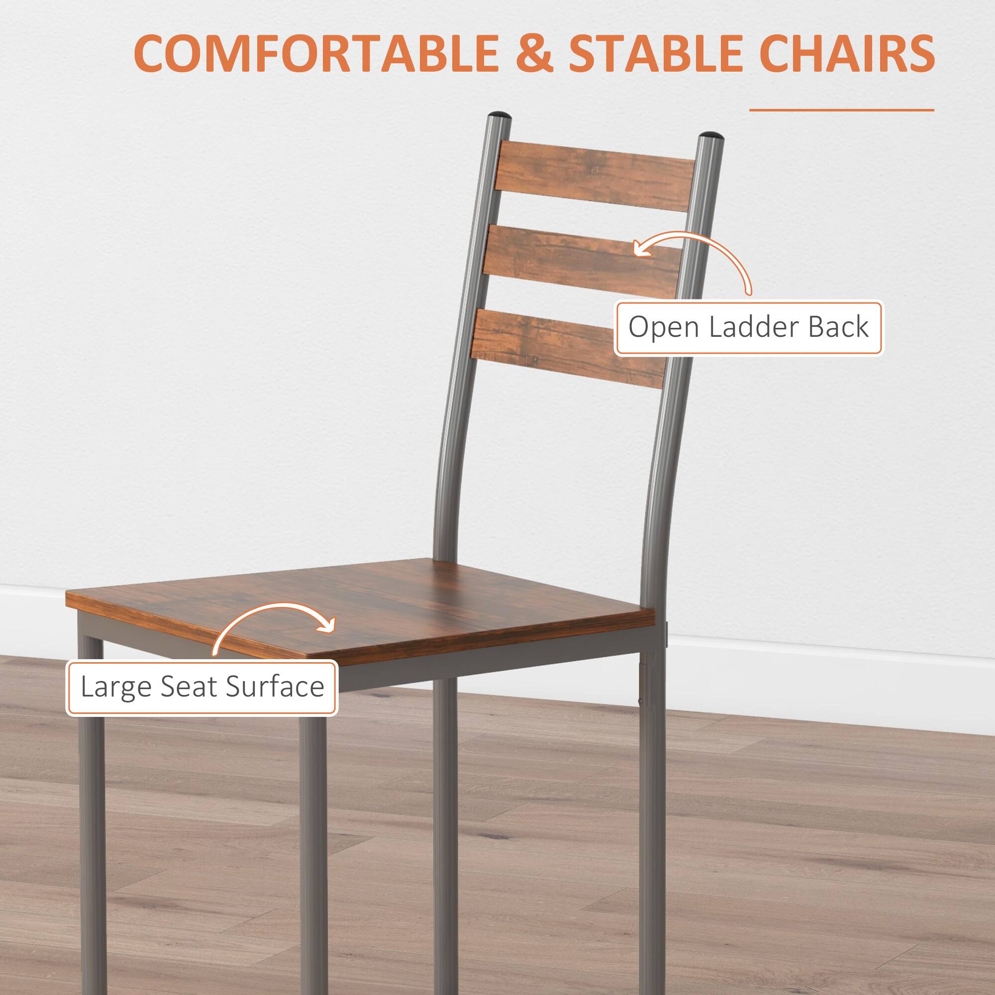 COMFORTABLE & STABLE CHAIRS

- Open Ladder Back
- Large Seat Surface