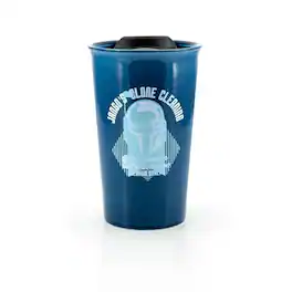 Jango Fett Mug | Retro-Style Star Wars Collectible Cup | 12 Ounces - Black